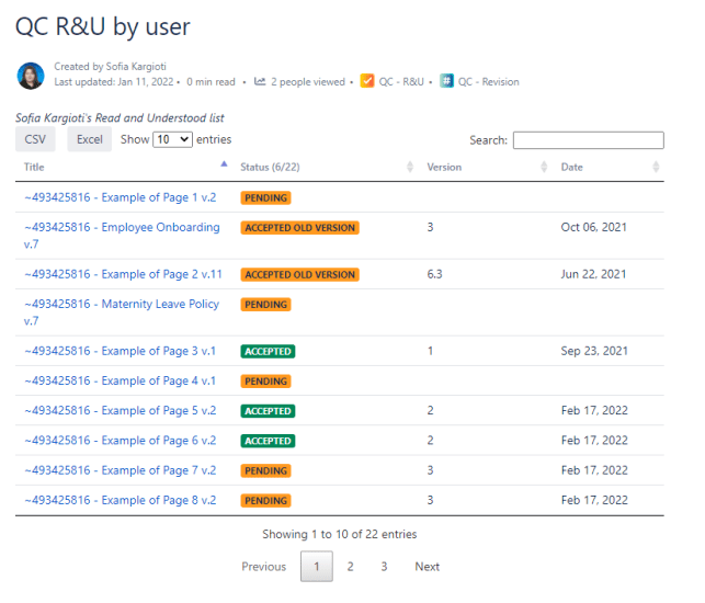 qc r&u by user macro